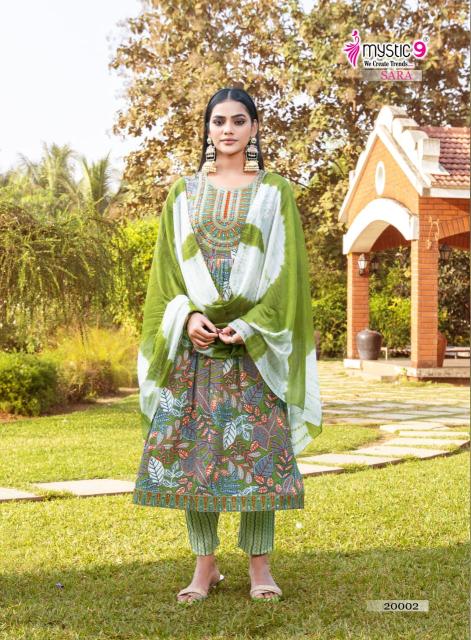 Mystic9 sara vol 20 wholesale gown style kurti